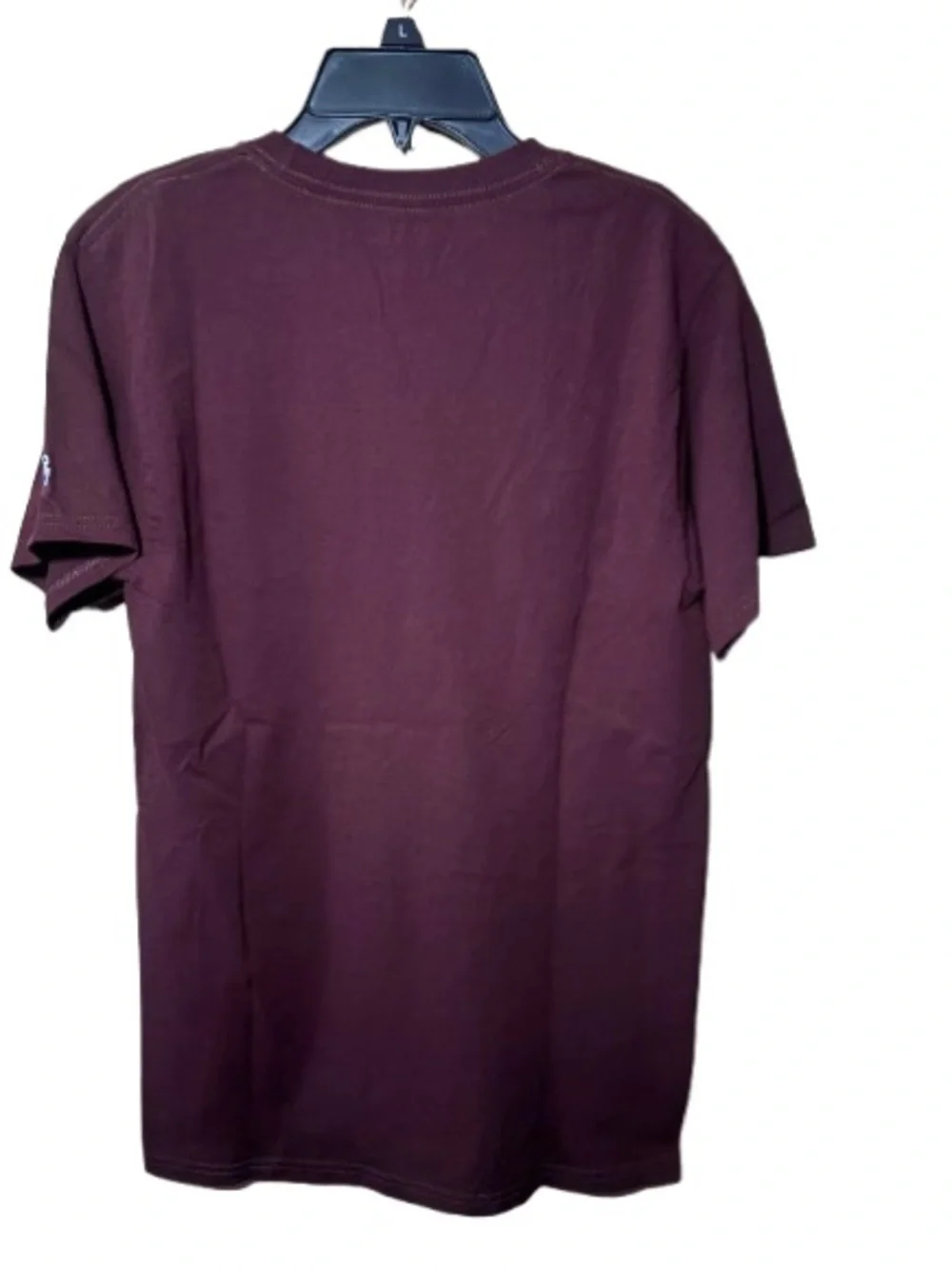 Champion Maroon Harvard Crewneck Tee with White Arch Logo Small - Picture 2 of 3